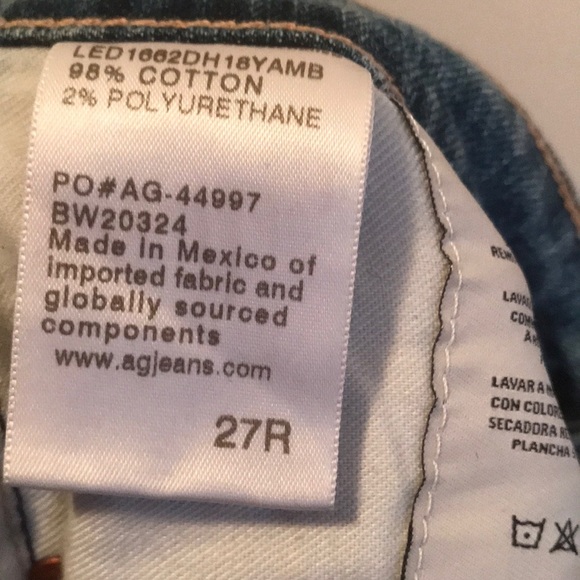 New AG  Anthropologie Jodi Crop high rise flare 27 - Picture 7 of 8